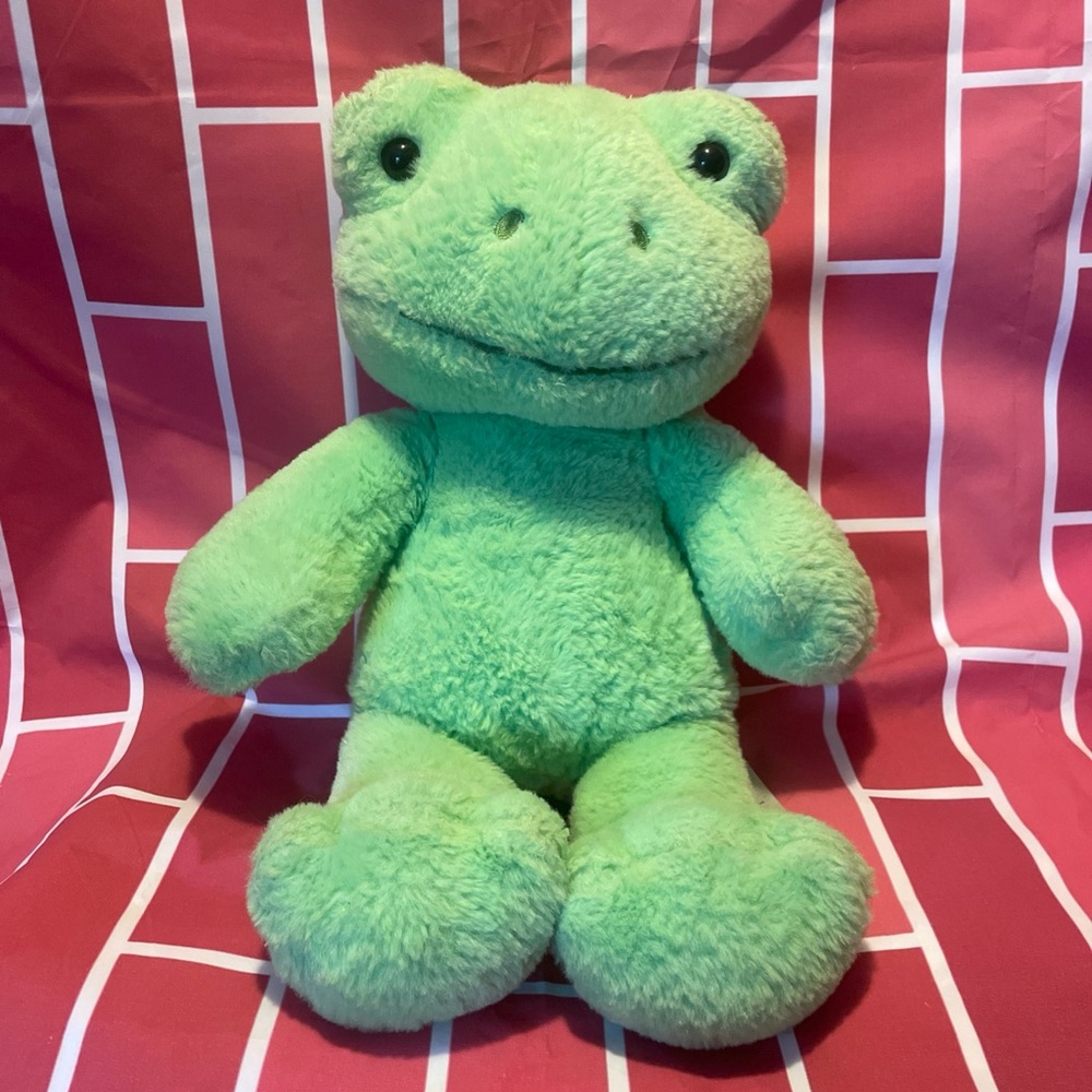Build-A-Bear Green Frog Stuffed Animal